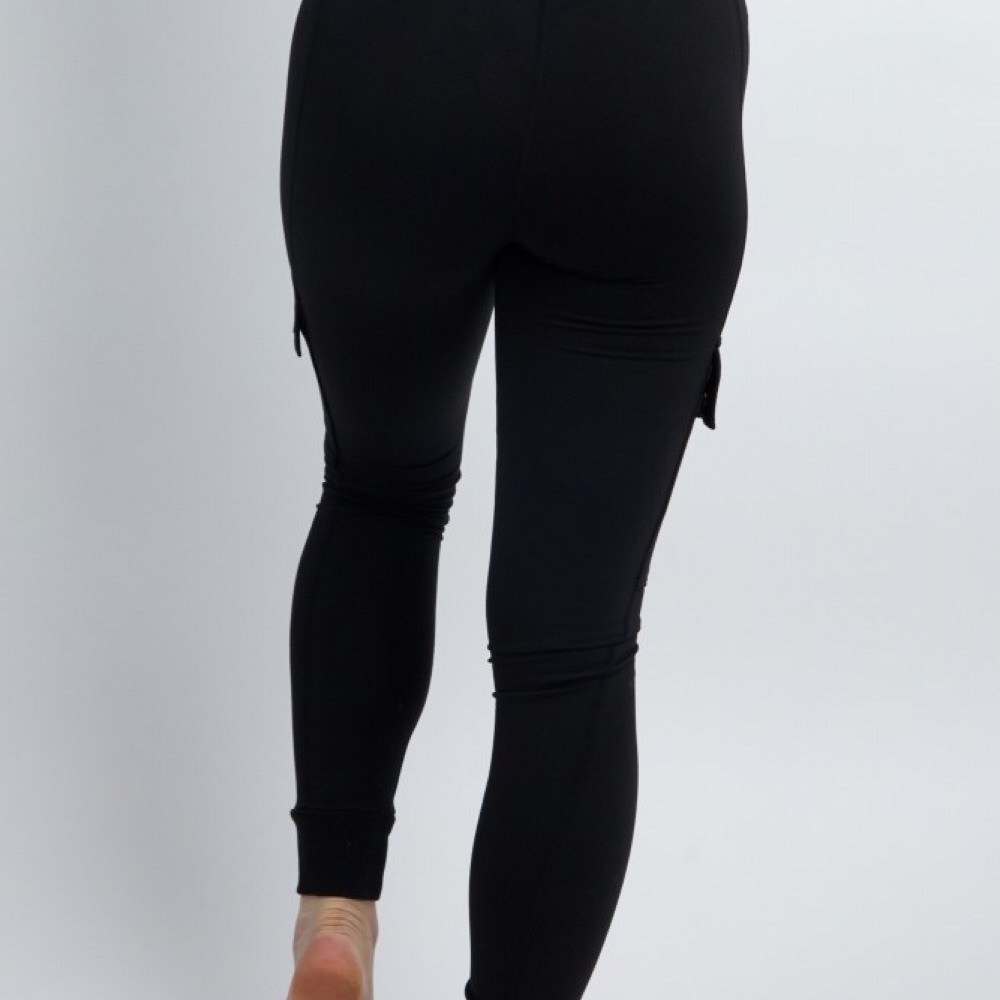Savvi Black Crossover Cargo Joggers - Picture 3 of 11